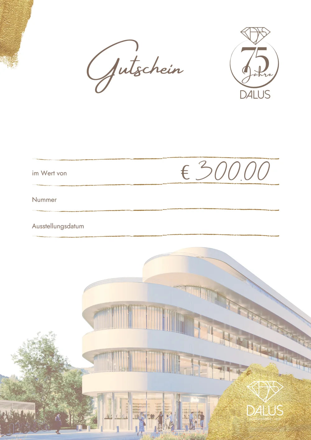 Wertgutscheine von Juwelier Vorarlberg DALUS – Versand per E-Mail